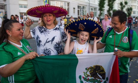 Mexico fans have arrived in Samara for their team’s last-16 match against Brazil.