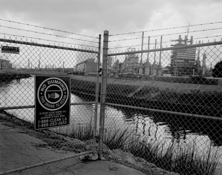 Industrial factories sit alongside a canal leading directly into the nearby Pacific Ocean in Torrance, Calfornia Industrial factories sit alongside a canal leading directly into the nearby Pacific Ocean in Torrance, Calfornia
