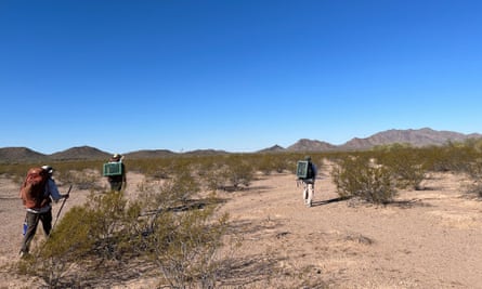 Volunteers with the Ajo Samaritans cross the Sonoran desert.