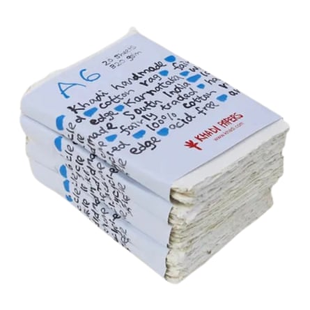 Khadi Papers White Rag Paper Pack, A6 320gsm 20 Sheets
