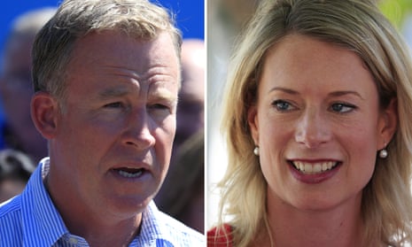 Tasmanian premier Will Hodgman and opposition leader Rebecca White. Both Liberal and Labor have vowed not to form government with the Greens.