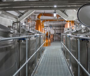 Waiting game: inside the distillery. The first whisky will be ready in 2020.