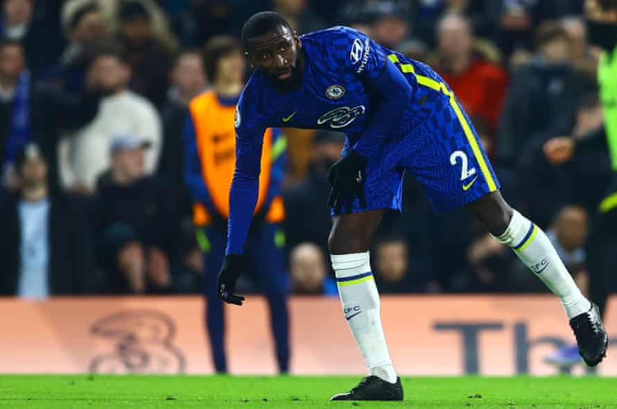 Premier League clubs to discuss fan disorder amid growing concerns | Premier League 2 Chelsea’s Antonio Rüdiger picks up an object thrown at him from the crowd on Sunday.
