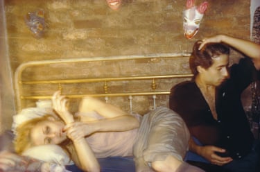 Greer and Robert on the bed, New York City (1982)