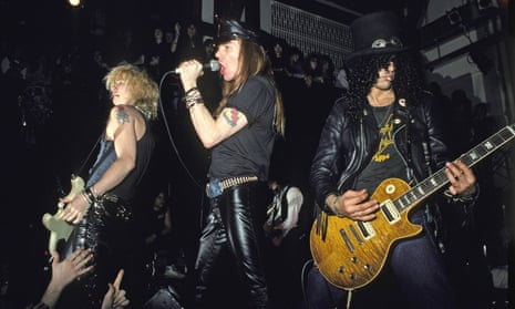 Guns N’ Roses perform an acoustic set in New York in 1988