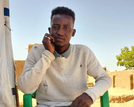 Dr Mustafa Ibrahim, wearing his ‘lucky’ cream sweater.