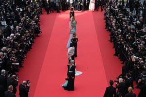 Helen Mirren, Aishwarya Rai Bachchan and Cara Delevingne walk on the red carpet at Cannes