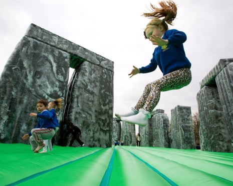 Sacrilege (2012), an interactive public artwork by Jeremy Deller on Glasgow Green. Photograph: Murdo MacLeod/The Guardian