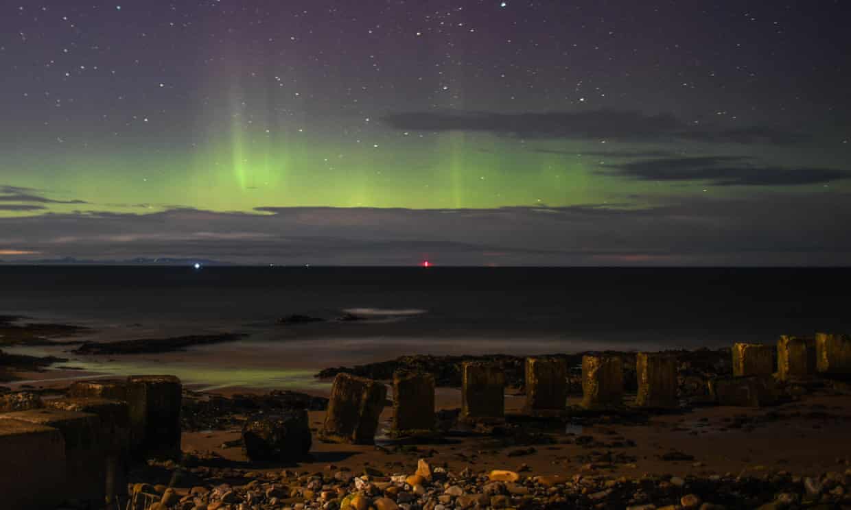 Aurora borealis Visible From North Coast Of Scotland