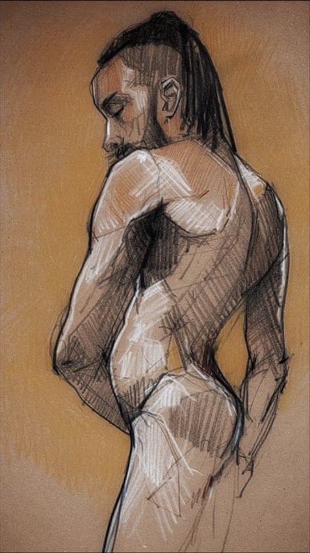 A drawing of Dwayne.