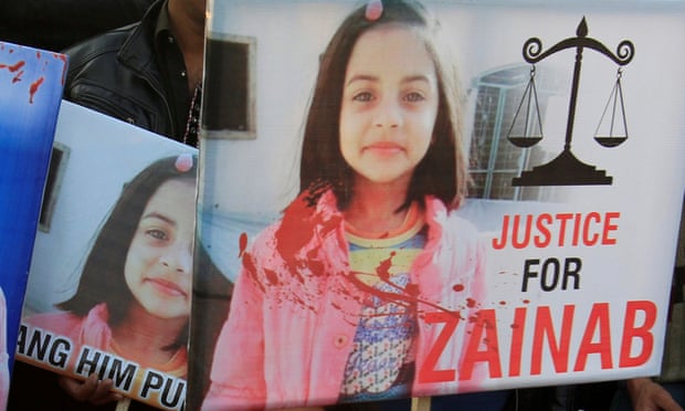 Protests in Lahore after the murder of Zainab Ansari in 2018. The case has prompted a major legal reform 