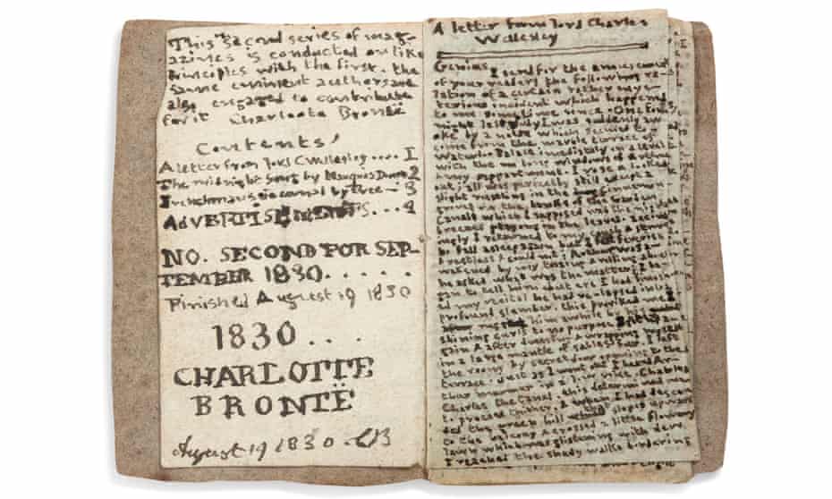Literary gem … the miniature book made by 14-year-old Charlotte Brontë.