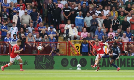 Abdul Fatawu scores Leicester’s winning extremity against Charlton.