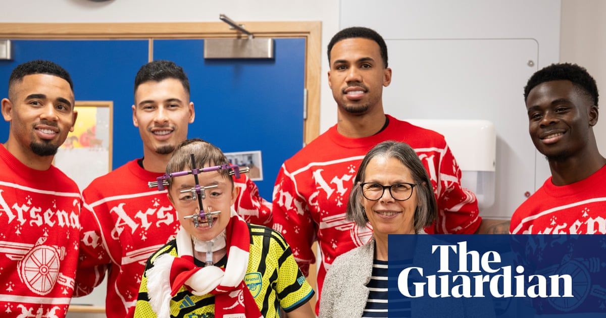 ‘This is something he is never going to forget’: Arsenal stars bring festive joy to Great Ormond Street