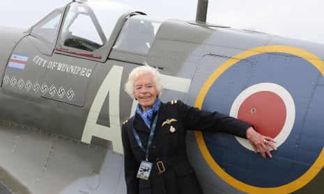 Mary Ellis at the 75th anniversary of the Battle of Britain’s ‘Hardest Day’ at Biggin Hill, Kent, in 2015.