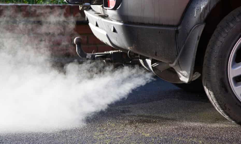 Car exhaust fumes
