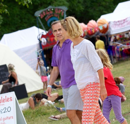 Carney and his wife Diana at the Wilderness festival in 2013.