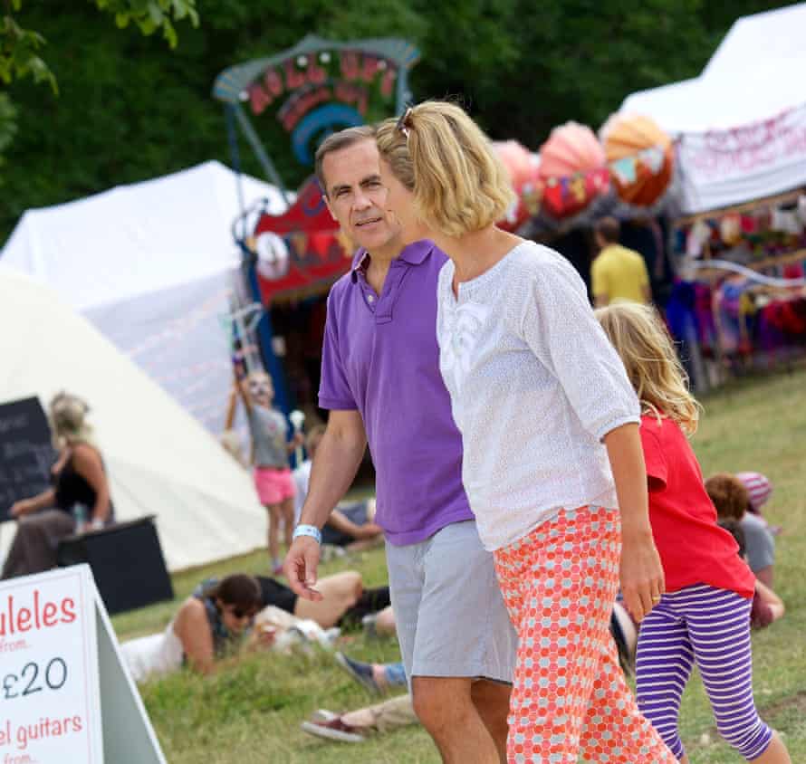 Carney and his wife Diana at the Wilderness festival in 2013.