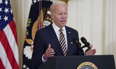 President Joe Biden speaks before signing the Pact Act of 2022 during a White House ceremony.