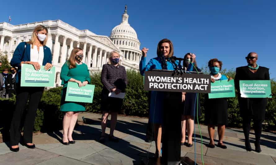 Nancy Pelosi speaks in a news conference with House Democrats on Capitol Hill ahead of the vote.