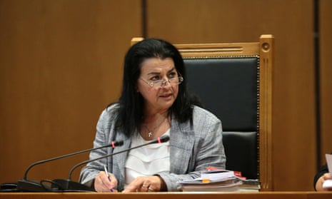 The president of the three-member criminal court, Maria Lepenioti