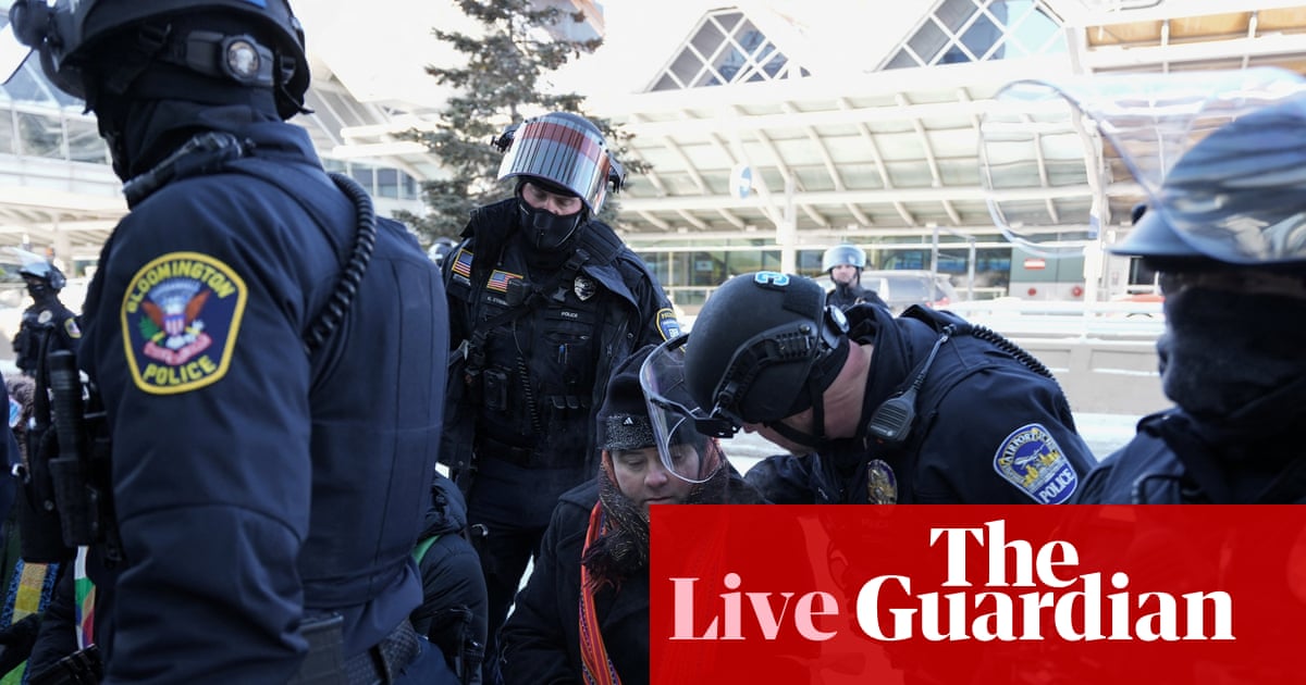 100 clergy members arrested at Minneapolis airport amid protests over ICE immigration surge live