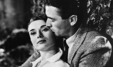 Audrey Hepburn with Gregory Peck in Roman Holiday.
