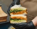 A beautiful posh sandwich