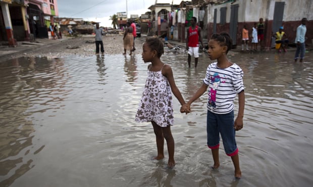 The aftermath of Hurricane Matthew in Les Cayes, Haiti, 2016.