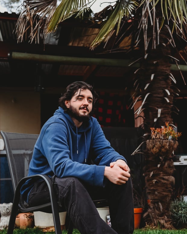 Cameron Carter at his parents’ home in Eglington, NSW.