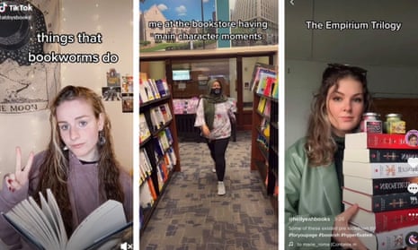 Screengrabs from, left to right, @abbysbooks, @aymansbooks and @hellyeahbooks.