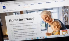 Axa  home insurance website.