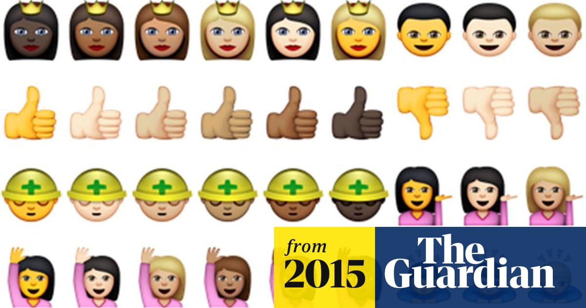 Apple Adds Racially Diverse Emoji And They Come In Five Skin Shades Emojis The Guardian Apple Adds Racially Diverse Emoji And They Come In Five Skin Shades Emojis The Guardian