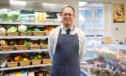 Butcher Gareth Johnston in his shop in Braemar
