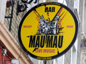Sign for the Mau Mau Bar