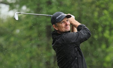 Justin Rose on his way to a third round 69.