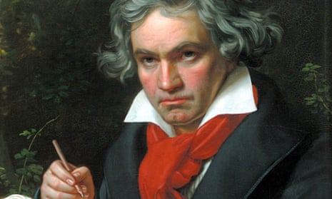 A portrait of Ludwig van Beethoven painted in 1818, 20 years after he first notice hearing problems.