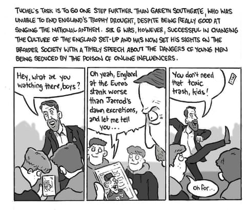 David Squires on … Thomas Tuchel adapting to life in the impossible job, panel 7