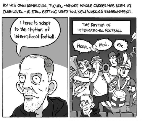 David Squires on … Thomas Tuchel adapting to life in the impossible job, panel 6