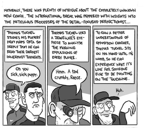 David Squires on … Thomas Tuchel adapting to life in the impossible job, panel 2