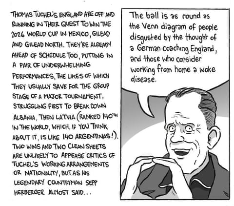 David Squires on … Thomas Tuchel adapting to life in the impossible job, panel 1