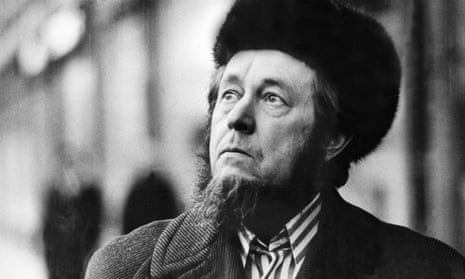 Russian author Alexander Solzhenitsyn, pictured in 1974.