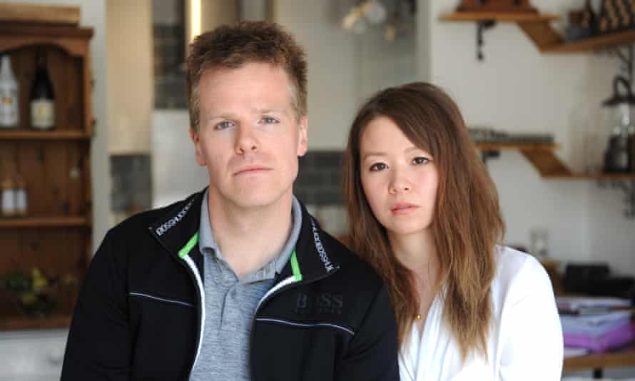Qu and her fiance, Duncan Watkinson, in their home in London.