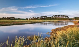 The river Otter estuary at Budleigh Salterton.