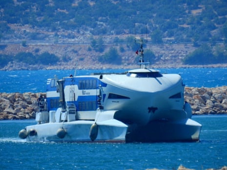 The catamaran-style ferry had been travelling from the port of Kyrenia, in the breakaway north of divided Cyprus, to the port of Taşucu in Mersin province, Turkey, on Sunday.