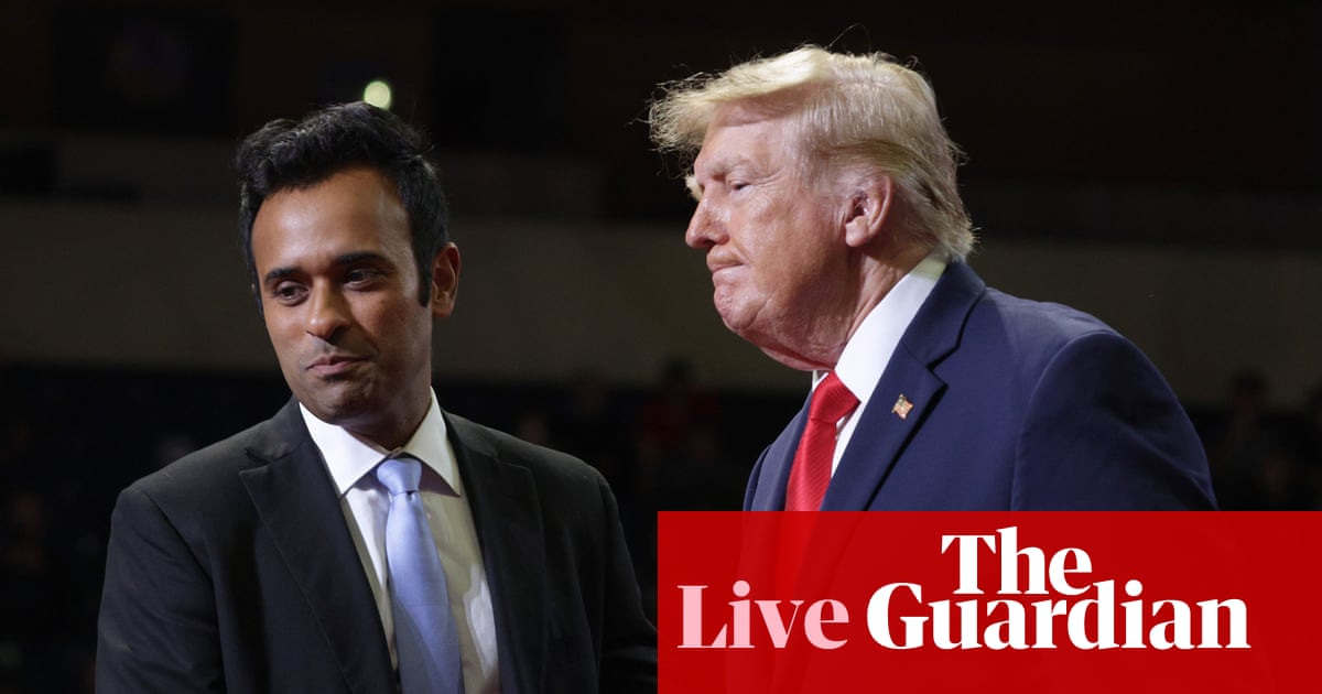 Trump defends Ramaswamy campaign ad condemned by Republicans, saying ‘Vivek should keep it up’ – live