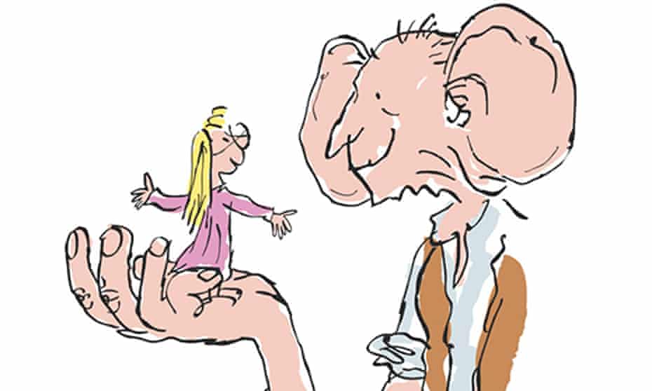 ‘Dahl, in his language as much as in his characters and his plots, always has a twinkle in his eye’ … The BFG. 