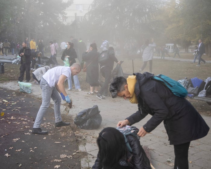 ‘It’s the smell of freedom’: Belgrade cleans up after Student List triumph