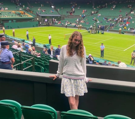Charlotte Farrow in the stands at a sports event