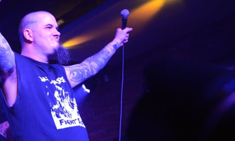 Philip Anselmo … on stage at Dimebash on 22 January, where he shouted ‘White power’ and gave a Nazi salute.